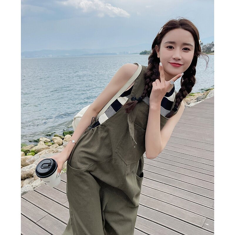 2C-177-C27-P115-K178小众设计新款工装背带裤女夏季2024减龄盐系,女装休闲裤,2C177