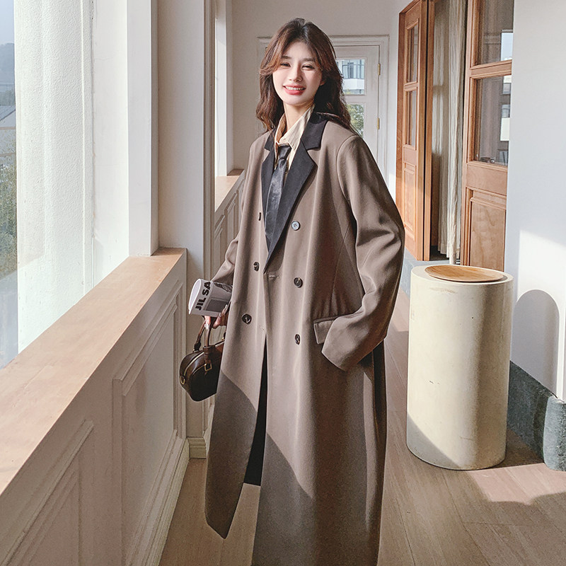 【】24春高级感撞色长款西装外套88080-P145K198,女装西装,2C069