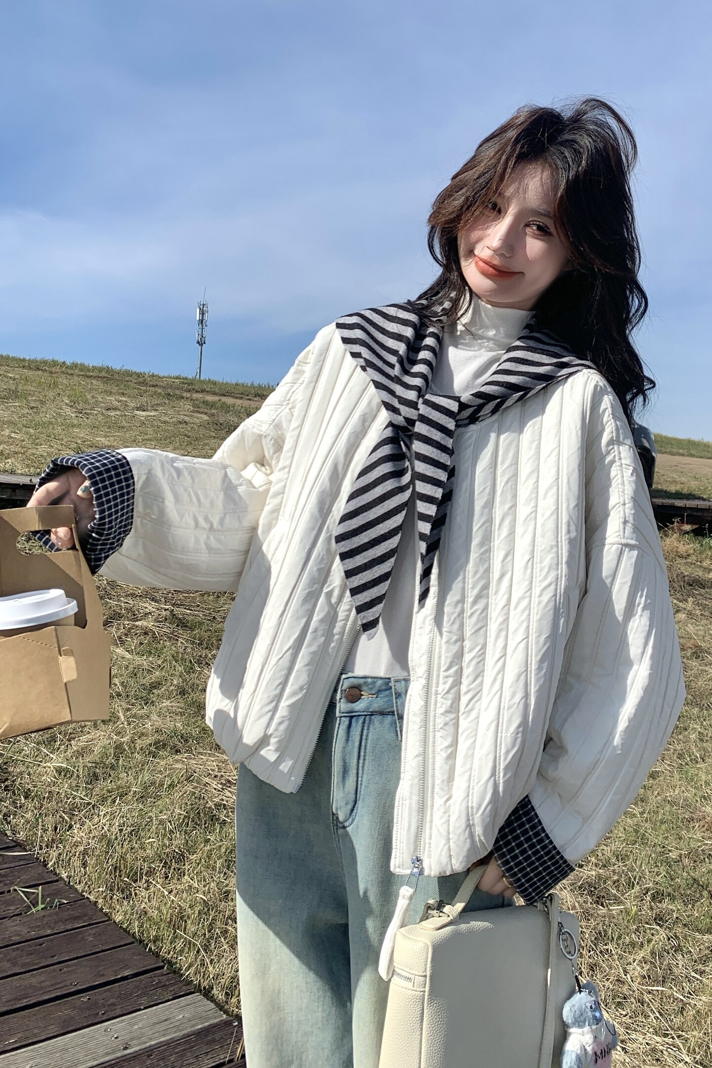 秋冬新款现货高品质女士短款棉衣外套2C271-9567-P155K228,女装棉衣/棉服,2C271