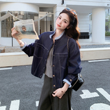 已出货春季新款休闲牛仔拼接外套2C098-2603P155K248，女装短外套，2C098