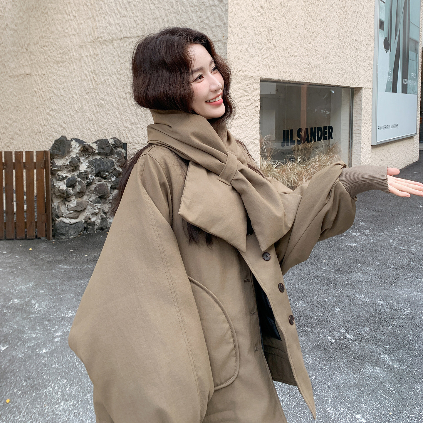 【现货】新款图搭配围巾90绒羽绒服2C301-1393-P295-K448,女装羽绒服,2C301