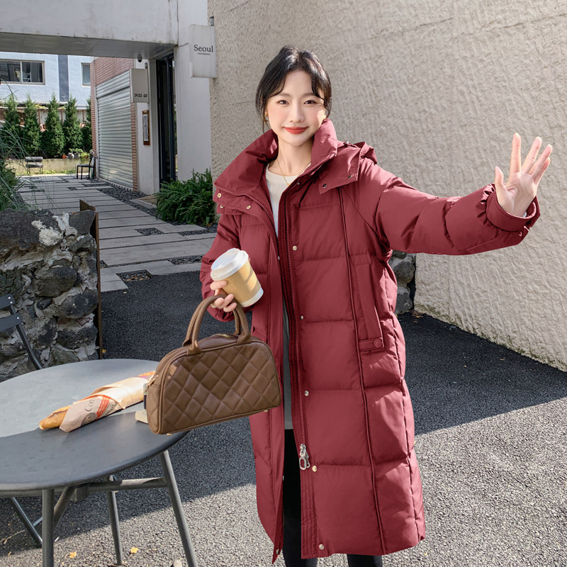 羽绒服女2025年新款白鹅绒中长款外套，2C011-985-1-P315-K415,女装羽绒服,2C011