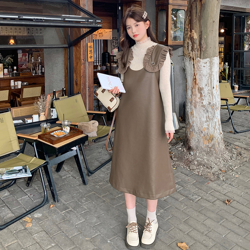 皮U背心连衣裙冬季内搭可以一直卖6025P115K168,女装连衣裙,2C280