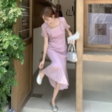 大量现货夏季植绒爱心时尚连衣裙2C098-9003P125K178，女装连衣裙，2C098