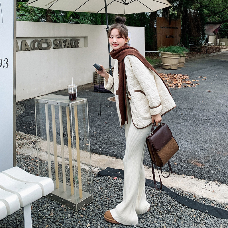 现货2025年新款拼接洋气棉衣2C098-8955P165K238,女装棉衣/棉服,2C098