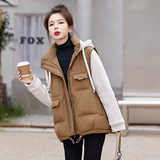 羽绒服女2025年冬季新款韩版显瘦小个子时尚拼接短款冬天外套，女装羽绒服，蓝朵琳