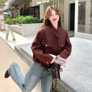 又酷又飒复古外套女2025秋季新款设计感洋气减龄复古时髦夹克上衣图片