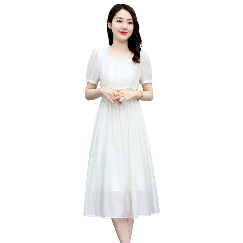 2022时尚气质短袖收腰显瘦女裙小个子连衣裙,女装连衣裙,衣佳和