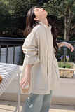 现货白色收腰工装外套2C206-L199-P165-K238，女装短外套，2C206