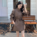 美拉德高级感毛呢风衣外套女2024秋冬新款超好看休闲时尚呢子大衣，女装毛呢外套，2C206