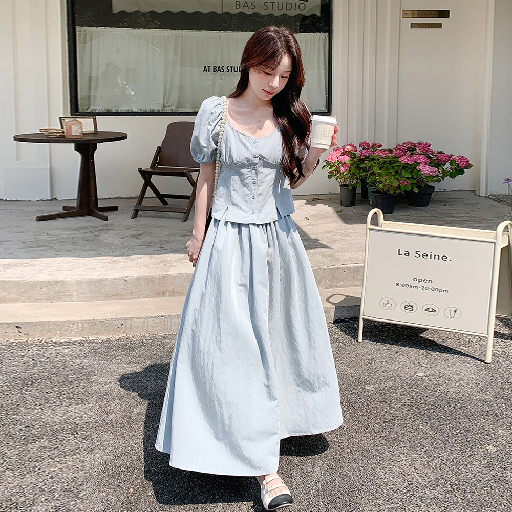 套装时尚套装休闲风森系学院风女装千金风连衣裙时尚裙子显瘦气质,女装套装/套裙,2C212