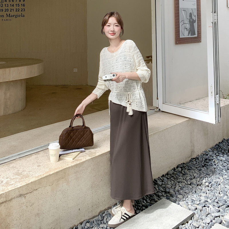 法式温柔系减龄镂空罩衫吊带连衣裙洋气套装女2026早秋新款裙子,女装套装/套裙,2C159