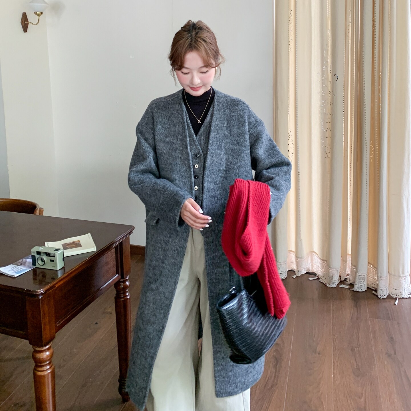 竞品毛呢外套,女装毛呢外套,2C081