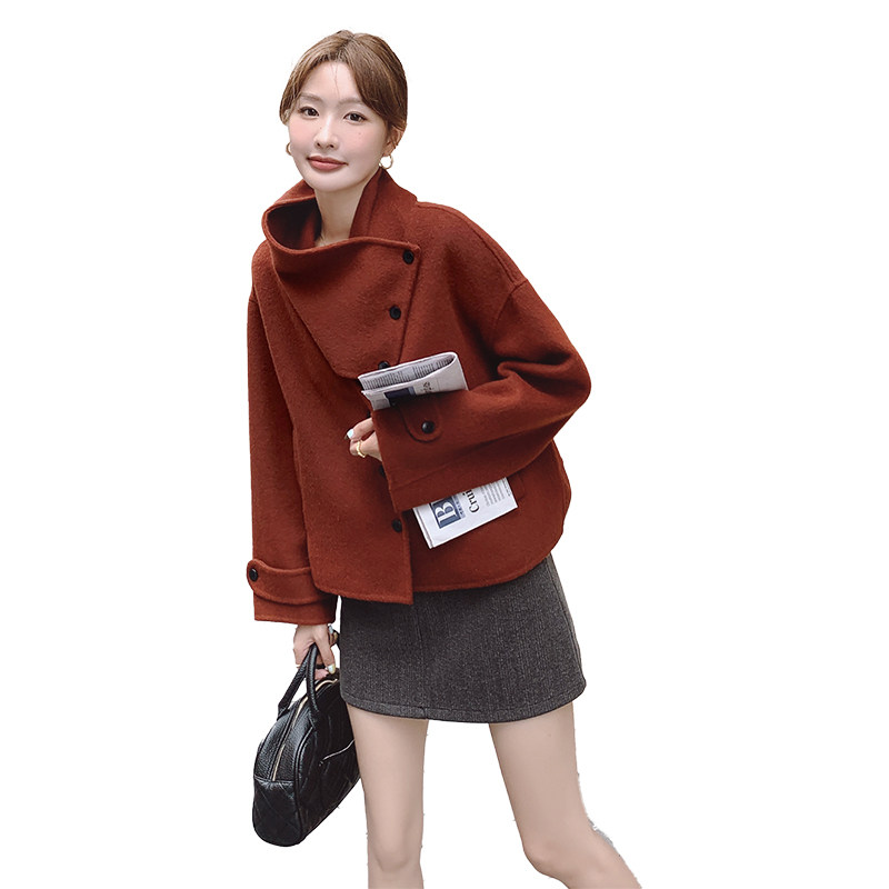 现货主推！！！冬季新款短款双面呢羊毛外套2B237-2623-P215K295,女装毛呢外套,2B237