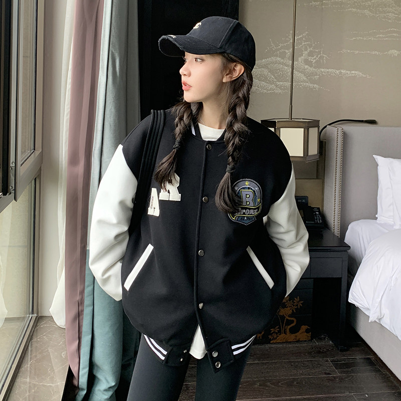 冬装90白鸭绒复古棒球服装羽绒服女韩版立领学院风P265K389,女装羽绒服,2C311