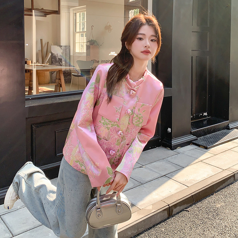 现货新款2026春季新款新中式小香外套2C230-2315P155K238,女装短外套,2C230