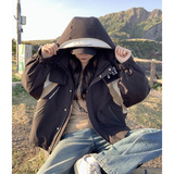 买家秀冬季时尚拼接派克服＋90绒羽绒内胆外套8968P275K399，女装派克服，2C098