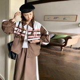 【秋款现货】现货拼色休闲风套装裙088-8826p145控198，女装套装/套裙，2C088