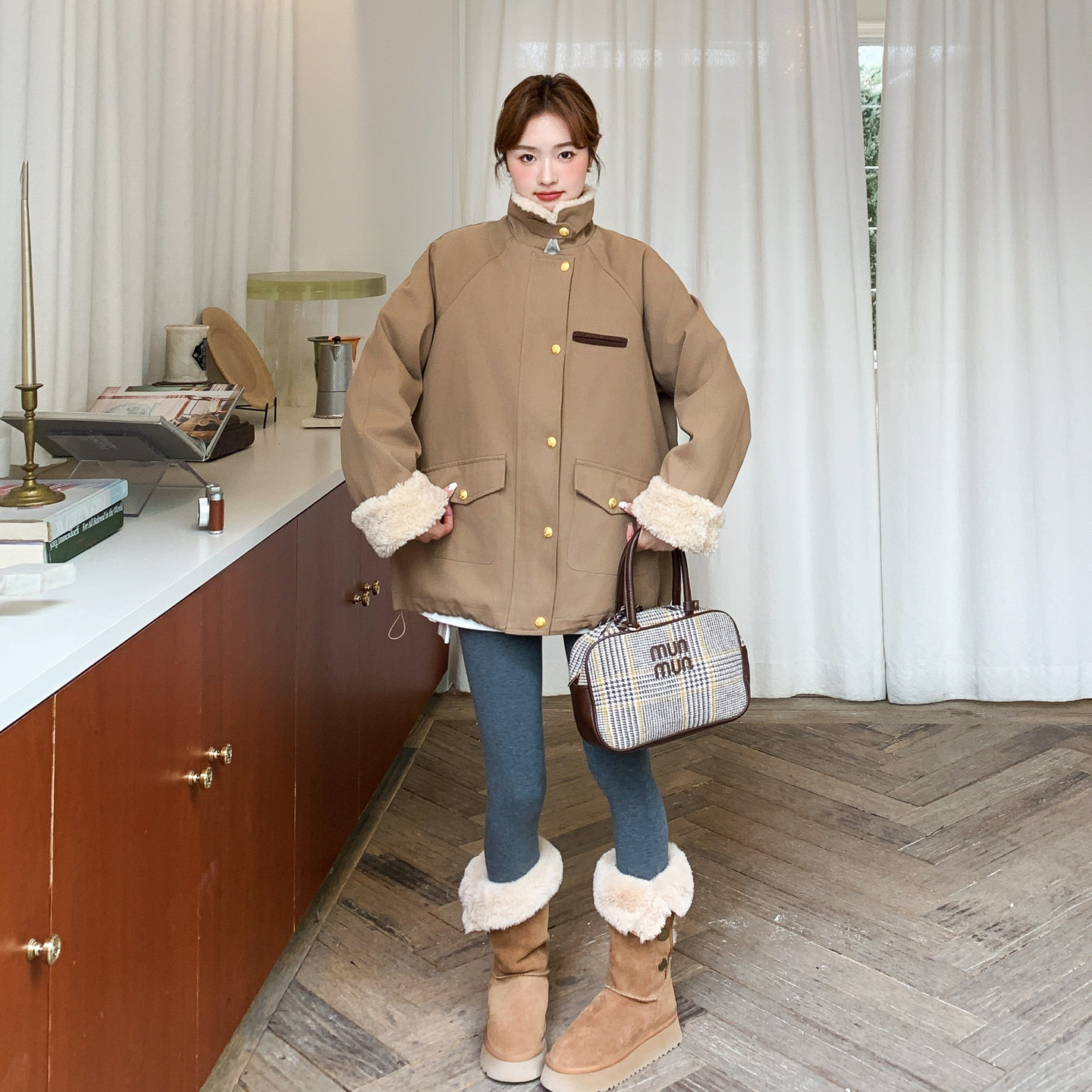 新品主推保暖工装派克服内胆羽绒2C2369007P225K328,女装派克服,2C236