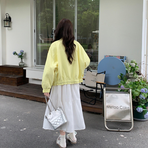【档口现货】2025女装秋装新款黄色风衣短外套266-p125-k178图片