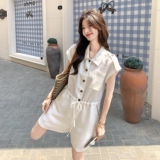 甜酷减龄气质工装连体裤女2025夏季新款韩系小个子气质减龄连衣裤，女装休闲裤，2C166