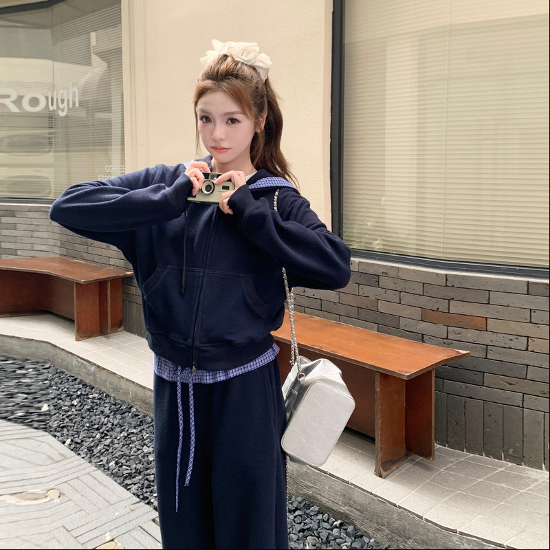 【新款数据好】设计师蓝色运动套装088-7753P185K258,女装套装/套裙,2C088