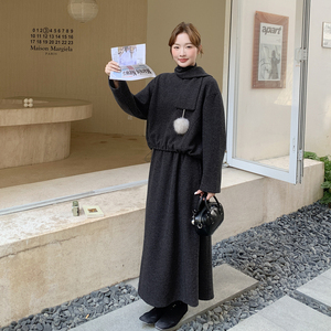 现货主推！！早冬针织卫衣套装（配围巾）2C203-5571-P185-K278图片