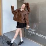 2026春秋季新款皮衣蝴蝶结款RF2C290-6872#-P175-K265，女装皮衣，2C290