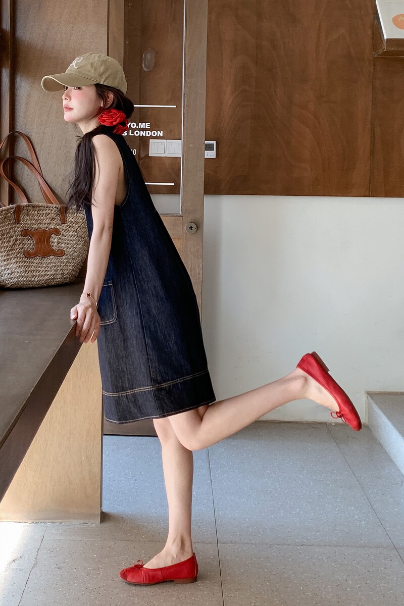 奶油黄无袖上衣a字半身裙套装两件套女夏法式御姐轻熟风减龄穿搭,女装套装/套裙,2C159