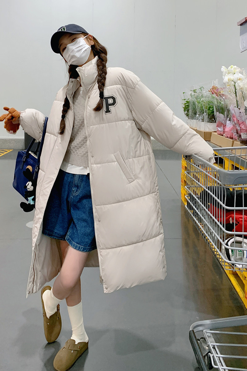 现货棉服女2025冬季新款中长款学院风棉袄2C206-L20-P175-K258,女装棉衣/棉服,2C206