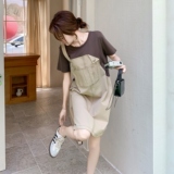 现货主推25夏装新款休闲假两件套连衣裙2D044-767-P115-K175，女装连衣裙，衣珂纱朗