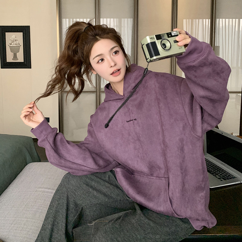 2026年秋紫色卫衣外套2C066-3715-P125-K178,女装卫衣/绒衫,2C066