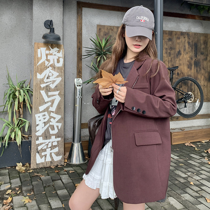 现货2026秋季新款安克拉红西装外套2C098-8605P145K198,女装西装,2C098