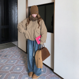 【新款】25冬季毛领派克羽绒服D151P275K398，女装羽绒服，2D008