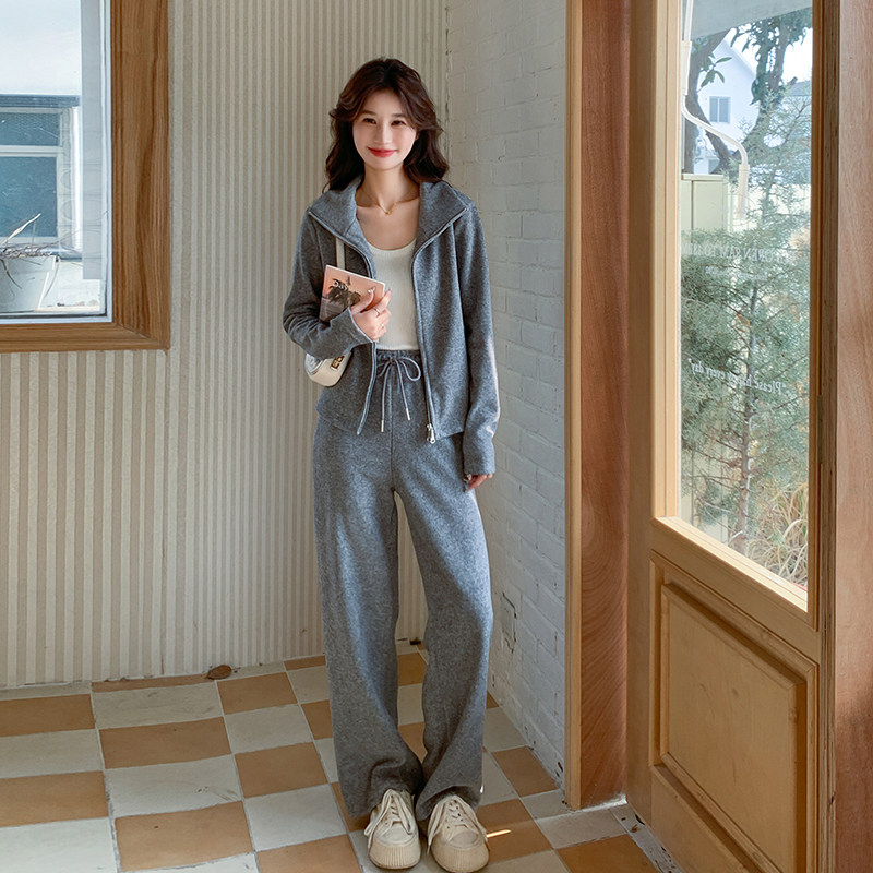 现货：24年春装新款毛巾绒面料开衫卫衣两件套2C135-5032P155K228,女装套装/套裙,2C135