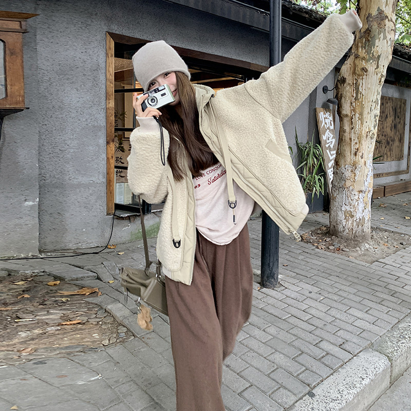 有买家秀加棉现货休闲时尚连帽外套2C098-8622P205K288,女装毛呢外套,2C098