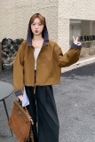 连帽外套短款宽松休闲设计感2025年秋季新款时尚女冲锋衣，女装短外套，2C117