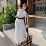 爆款高级感白色半身裙套装女夏2025新款两件套巨好看大方得体穿搭，女装连衣裙，2C212