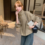 卡其色时尚休闲外套女2025新款小个子炸街气质减龄百搭夹克，女装短外套，2C166