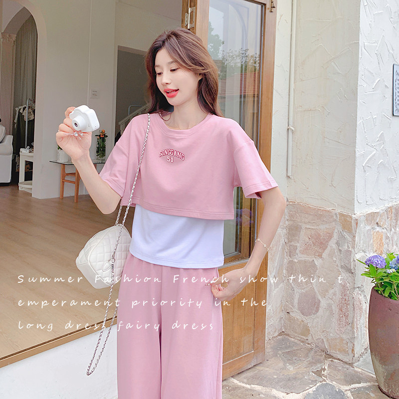 夏季休闲运动三件套套装2C052-T99-P125-K178图片
