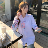【现货】2025秋新中式风重工刺绣百搭显瘦休闲盘扣纯棉衬衫，女装衬衫，先锋丽姿