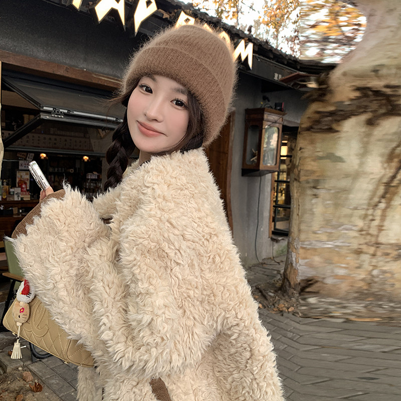 24年时尚双面穿皮毛一体外套P195,女装皮草,2C291