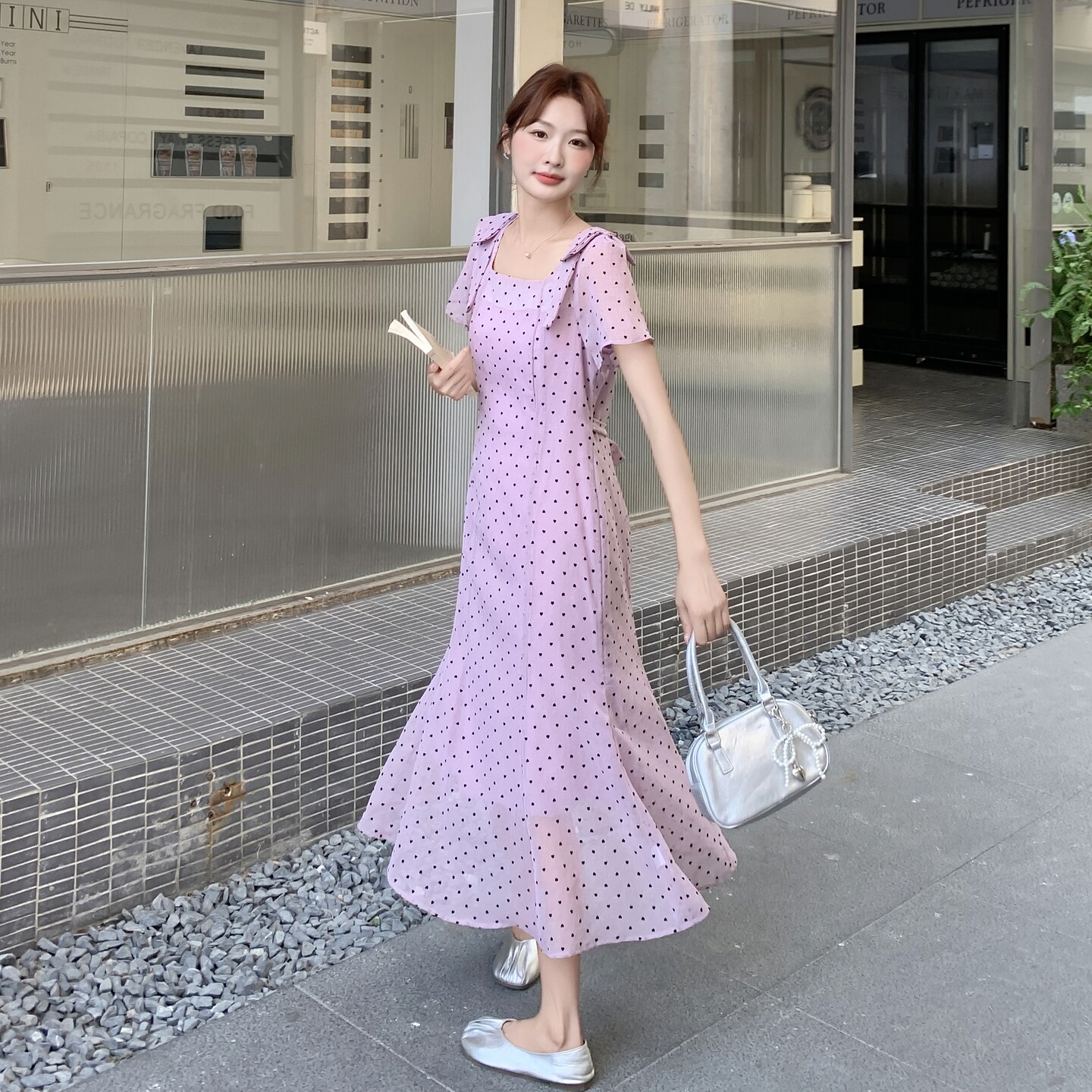 现货夏季新款时尚圆点连衣裙2C098-9003P125K178,女装连衣裙,2C098