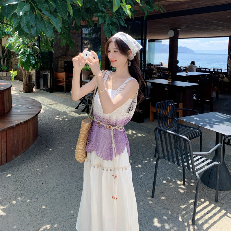档口现货2025新款夏装女装休闲连衣裙三件套528-145-k218,女装套装/套裙,2C266