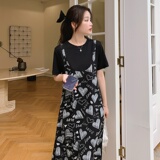 夏装新款爱心假两件连衣裙5831-P105K158，女装连衣裙，2B080