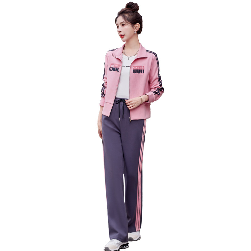 大量现货！主推款24新款春装运动休闲套装韩版气质套装女外套,女装套装/套裙,衣珂纱朗