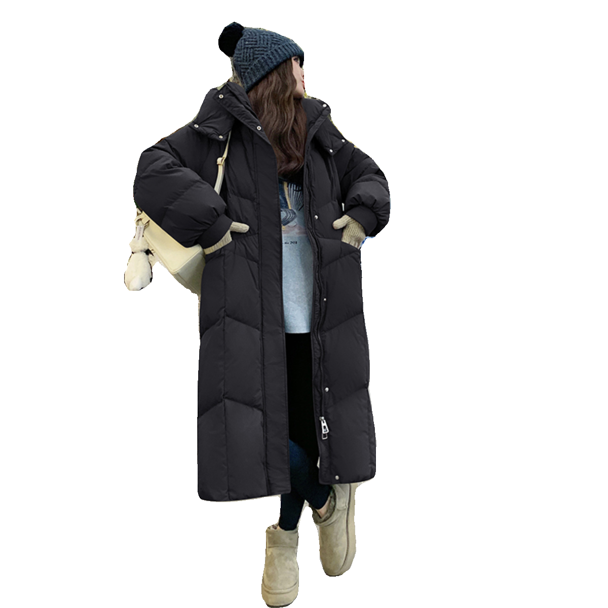 新款现货美拉德风冬季大被子50羽绒服2C075-303-P295K428,女装羽绒服,2C075