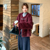 安哥拉红时尚加厚皮毛一体上衣2C291-PM6811-P180-298大货已出，女装皮草，2C291