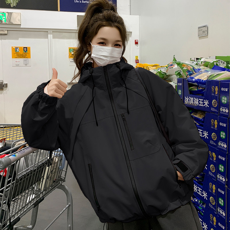 2025新款户外冲锋白鸭绒羽绒服,女装羽绒服,1D066-1