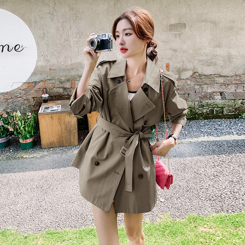 2026春装新品两色风衣2556P155K208,女装风衣,2C103